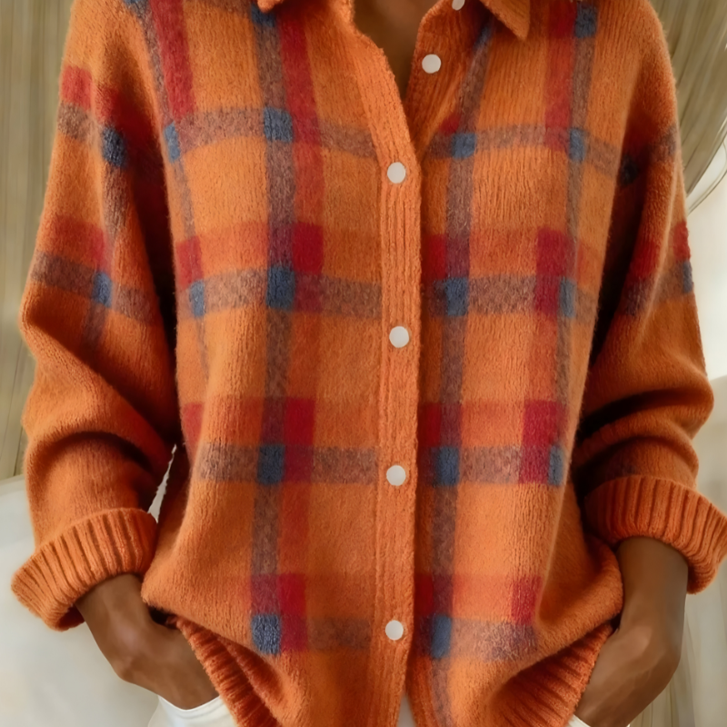 Věra | Plédový Svetrový Kabát