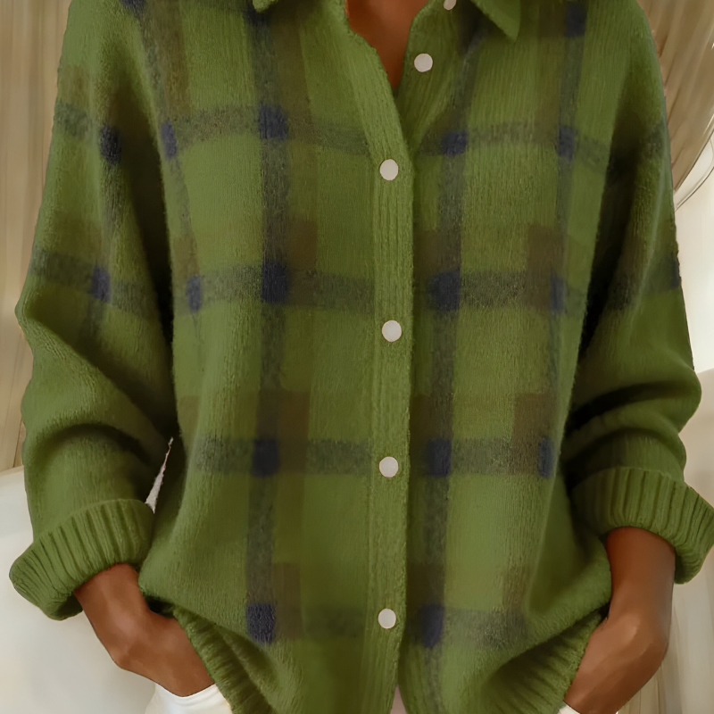 Věra | Plédový Svetrový Kabát