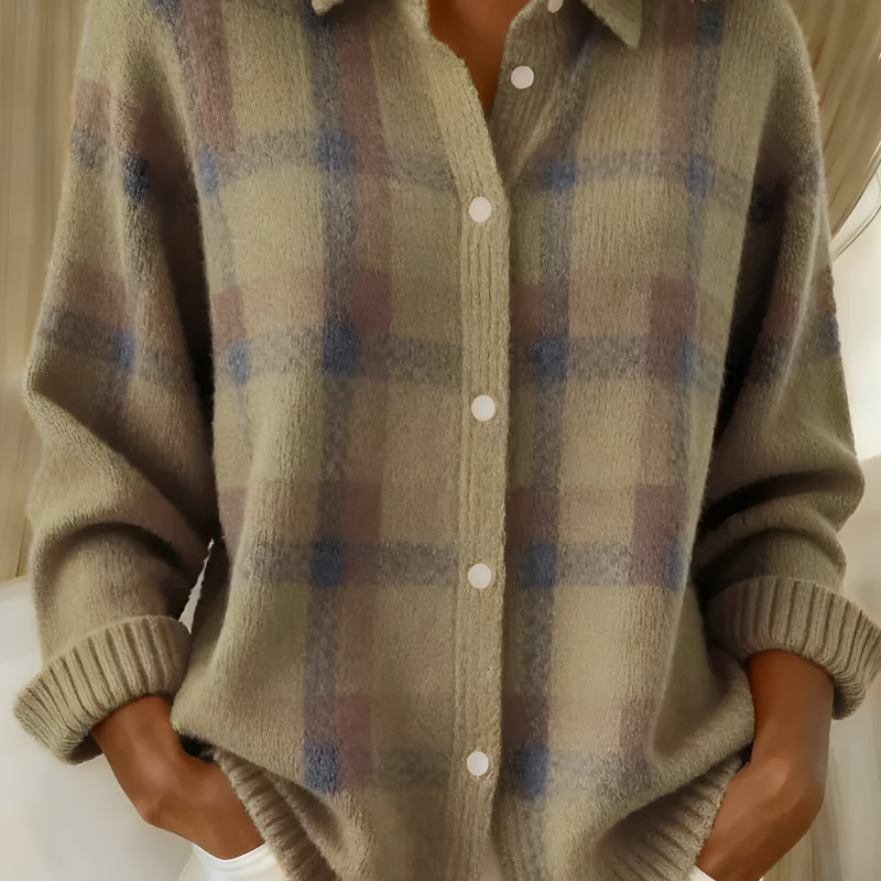 Věra | Plédový Svetrový Kabát