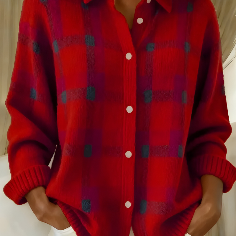 Věra | Plédový Svetrový Kabát