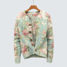 Merryn - Květinový pletený cardigan