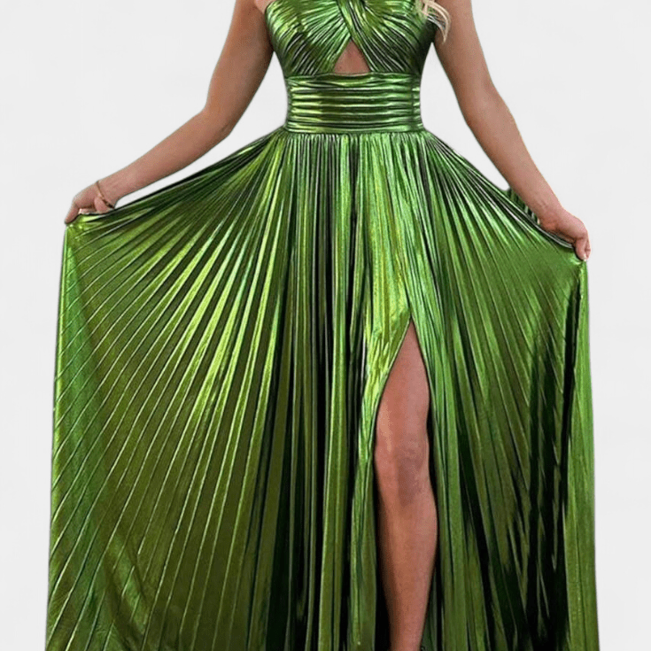 Aikaterini™ | Lesklé maxi šaty
