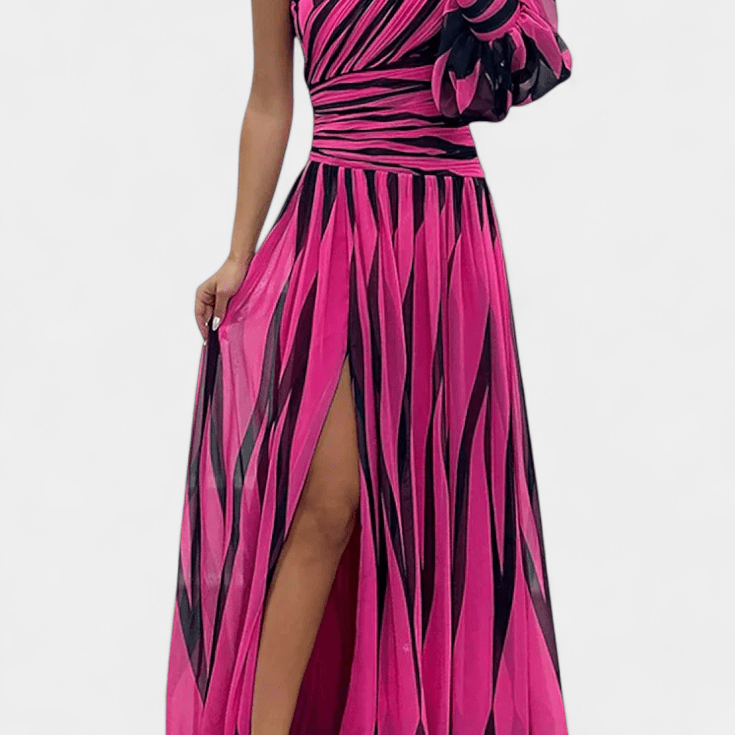 Bethania™ | Pruhované maxi šaty