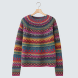 Iveta | Pletený svetr s etno vzorem