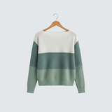 Nela | Elegantní pruhovaný pletený svetr