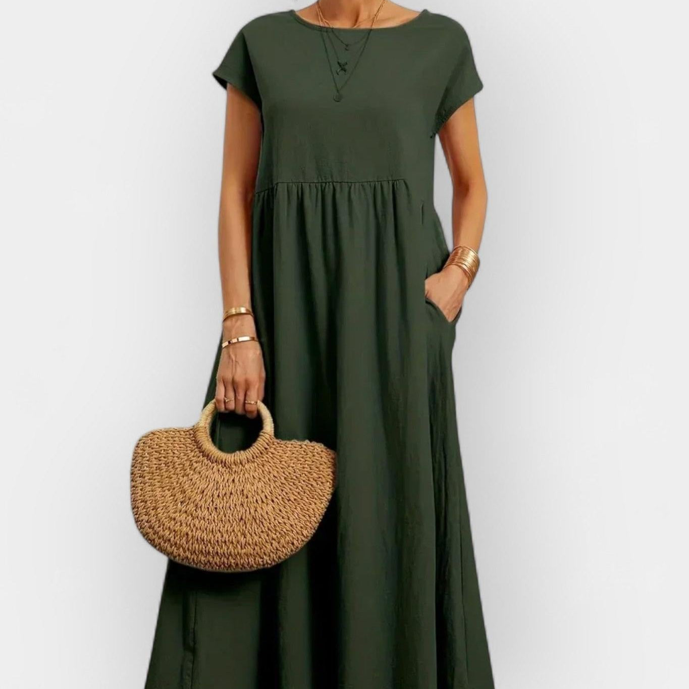 Amaya | Lehká bavlněná šaty s kapsami