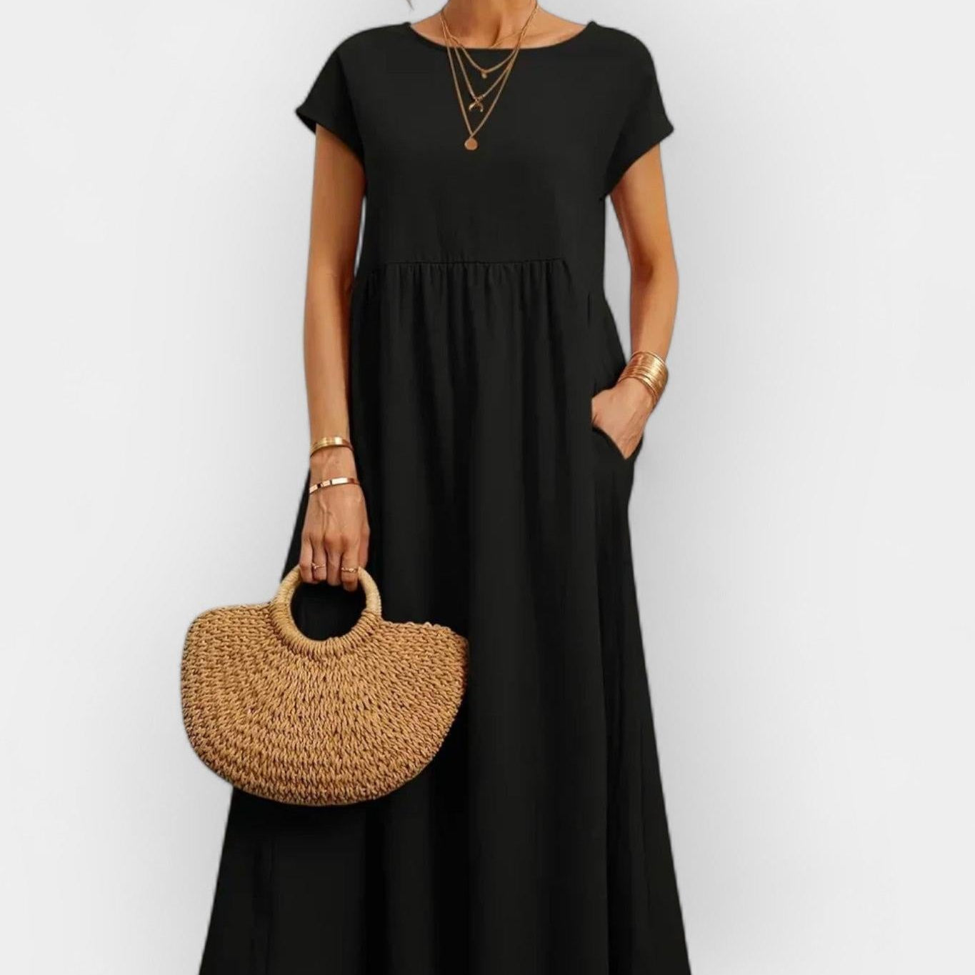 Amaya | Lehká bavlněná šaty s kapsami