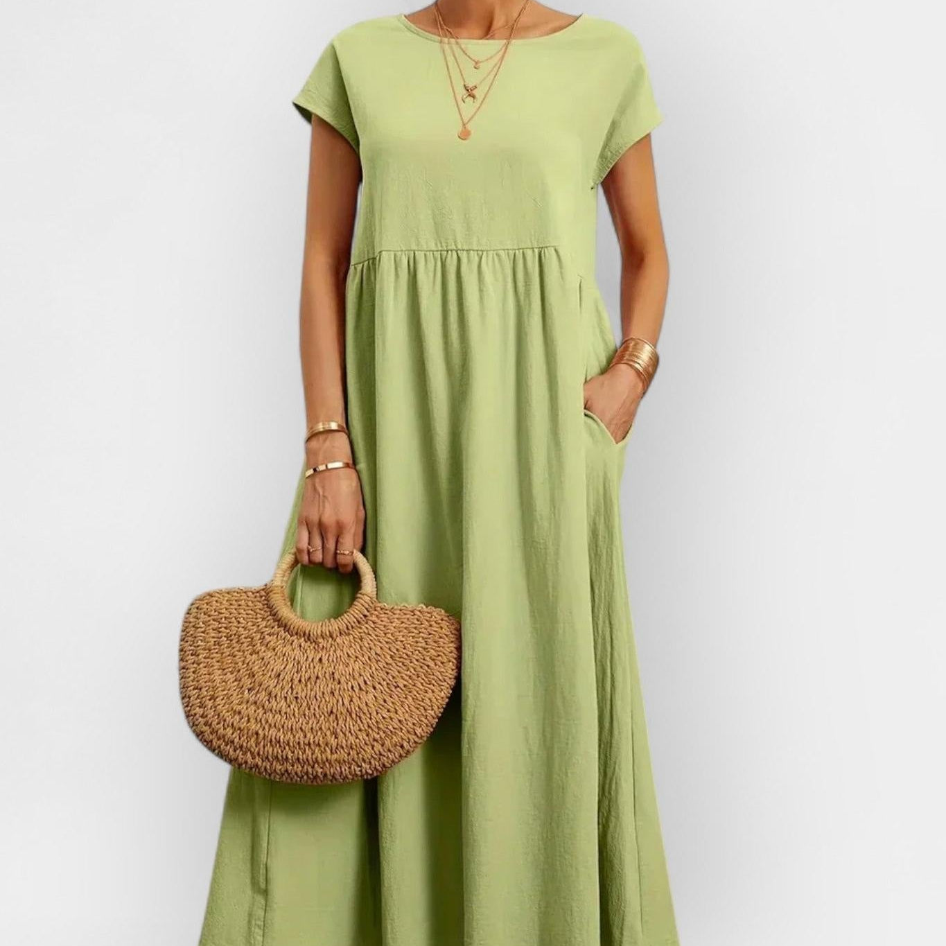 Amaya | Lehká bavlněná šaty s kapsami