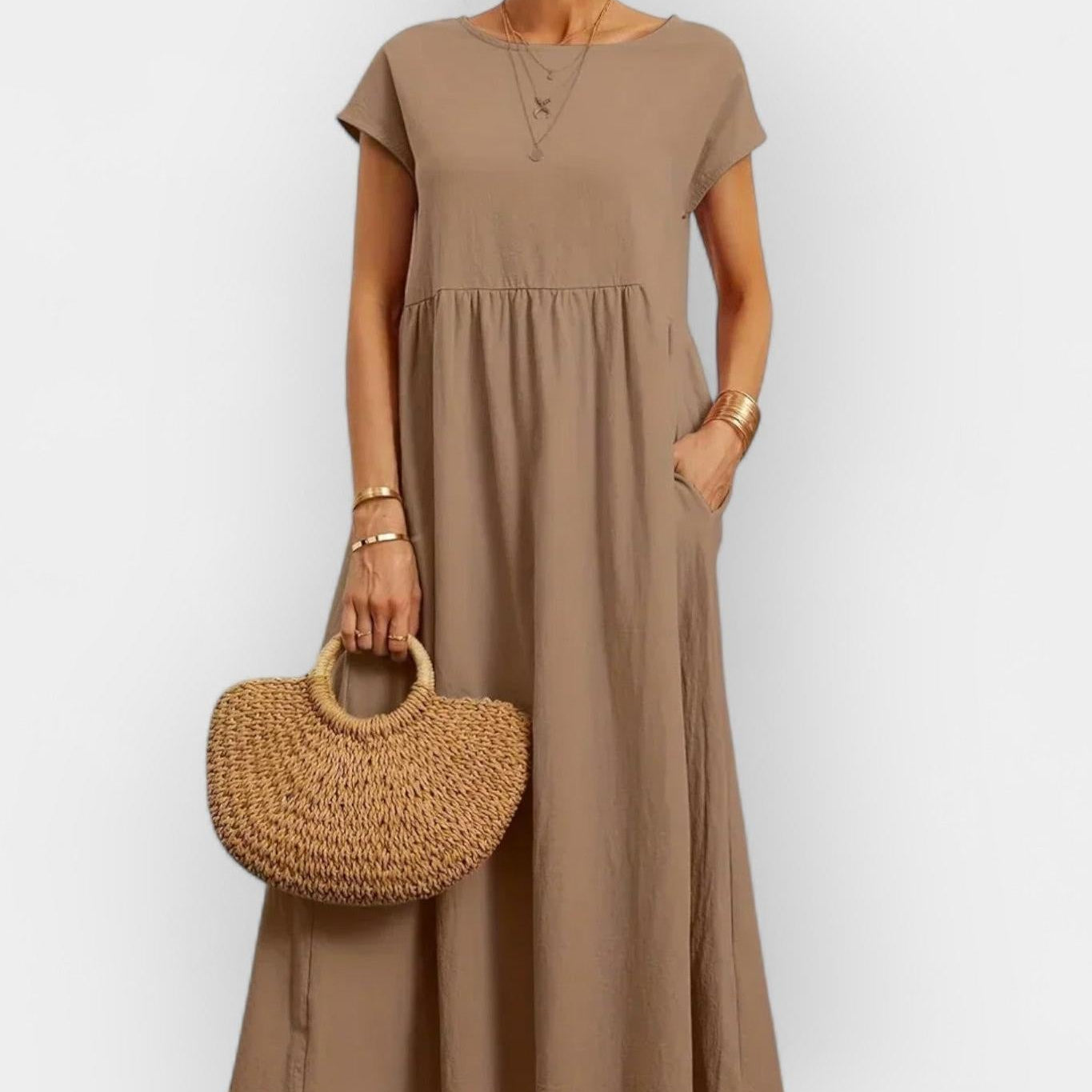 Amaya | Lehká bavlněná šaty s kapsami