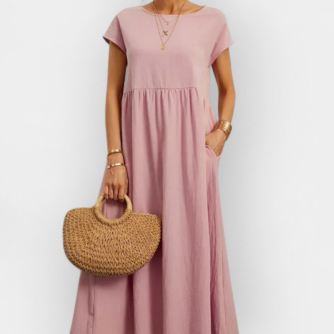 Amaya | Lehká bavlněná šaty s kapsami