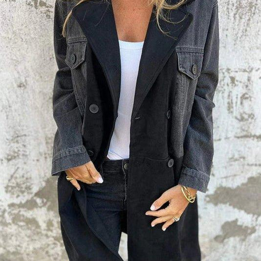 Marita™ Džínová trenčkot