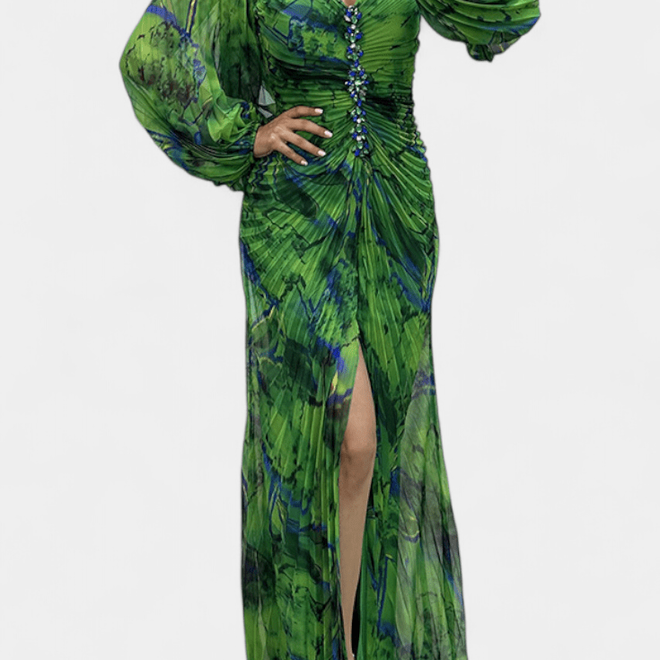 Quintessa™ | Barevné Plisované Maxi